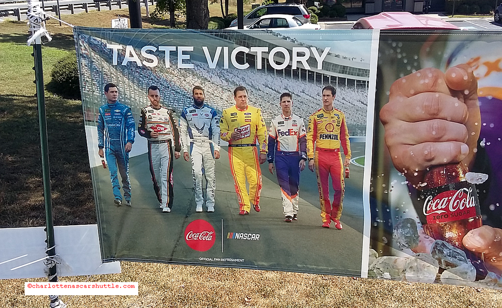 Coca Cola Banner - QCT Charlotte NASCAR Shuttle - Charlotte Motor Speedway